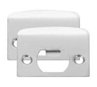 Veemoon Plaques de Renforcement en Acier Inoxydable pour Porte Battante Intérieure et Extérieure, Kit de 2 Pièces Film Protecteur, Sécurité Supplémentaire et Finition Argentée