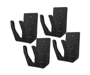 Veemoon Plastique Support 4 Lecteur Noir pour Codes-Barres de Pièces | Angle Réglable, Installation Facile, Gain de Place, pour Bureau et École, Compatible Lecteurs Portables