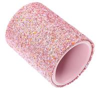 Veemoon Pot à Pinceaux de Seau de Maquillage Décoratif pour Garder la Coiffeuse Propre et Ordonnée en Plastique Paillettes, Petit Organisateur Portable