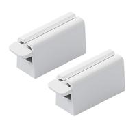 Veemoon Presse-dentifrice Support Pratique et Démontable Suspendu en ABS et Silicone sans Perçage Blanc pour Tubes de Dentifrice et, Accessoire pour Salle de Bain
