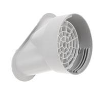 Veemoon Raccord de Tuyau D'échappement pour Climatiseur Mobile en Plastique Argenté avec Filet, Conception à Bouche Plate, Simple à Remplacer et Ventilation Améliorée, 1 Set