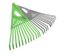 Veemoon Râteau de Jardin Plastique Dur Tête Remplaçable Outil Polyvalent pour Ramassage et Entretien Pelouse Adaptable à Manches Variés pour Jardin et Patio