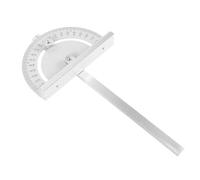 Veemoon Règle D'angle Rotative et Écrou de Verrouillage Bras Long Pliable en Acier Argenté et Traçage Précis des Angles pour Menuiserie
