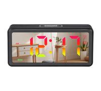 Veemoon Réveil Numérique Électronique en Bois avec Affichage LED, Réglage Manuel DST, Lumière RGB à Intensité Variable, Design Élégant pour Chambre et Bureau