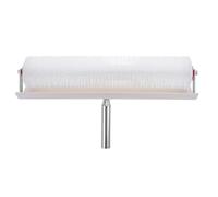 Veemoon Rouleau à pointes autonivelant - Rouleau à picots de 50 cm pour enduit de béton et ciment - Dents de 28 mm et protection anti-éclaboussures - Réutilisable pour une utilisation intérieure