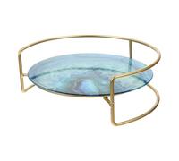 Veemoon Support Cosmétique de Salle de Bain, Étagère de Comptoir Simple | Fer Vert, pour Bouteilles D'assaisonnement et Accessoires de Maquillage, Usage Maison, Armoire