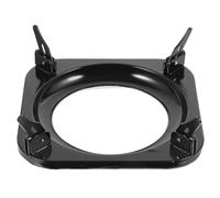 Veemoon Support pour Cuisinière à Gaz Antidérapant en Métal Noir, Support Casseroles Adaptable pour Plaques de Cuisson Domestiques - Accessoire la Cuisine Pratique pour Cuisson Sécurisée