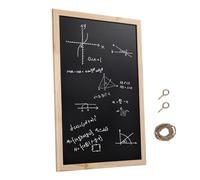 Veemoon Tableau Noir Mural en Bois avec Surface Lisse et Cadre Simple, Tableau à Craie à Face Unique pour Décoration Murale, pour Mariage et Fête