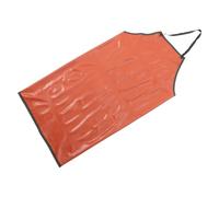 Veemoon Tablier de PVC Orange Épais Imperméable, Résistant à L'huile | Protection Industrielle, Usage Polyvalent, Confortable et Facile à Porter, Finition Solide, pour Travail Quotidien