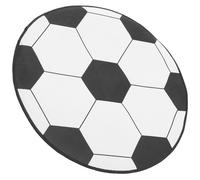 Veemoon Tapis de Sol Rond Tapis de Protection de Sol Football 60 Cm Antidérapant Football Décoratif et Isolant Sonore pour Chaise de Bureau pour Chambre et Salon