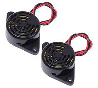 Veesper Buzzer Alarm Piezo Buzzer DC3-24V Actif Piezo Electronic Brozzer Beep Sounder continu avec bourdonnement électrique à Fil de Plomb