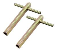 Veesper e Porte d'ascenseur 2PCS e Verrouillage métallique Triangulaire pour Les ascenseurs, accès d'urgence du Pompier pour l'entretien l'ascenseur