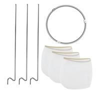 Veesper Kit de Fabrication de Confiture, Sacs à gelée en Nylon pour Tendre avec Support en Acier Inoxydable Détachable de la gelée Lavable Passe-Casse