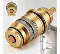 VeftBltrem 98282000 Cartouche Thermostatique Laiton pour Mitigeur | Autres noms : 98282 T30. Compatible Hansgrohe Ecostat & mitigeurs thermostatiques 3/4″. Remplacement bains 2/3 trous.