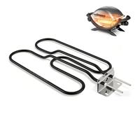 VeftBltrem Tube chauffant pour barbecue 66631 - 2200 W 230 V - Pièce de rechange compatible avec barbecue électrique Weber Q140, Q1400 et 65620, 80342, 80343 (acier inoxydable)
