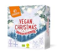 Vegan Christmas calendrier avent 2026, 24 snacks choco bio, sans animaux | 24 snacks chocolatés véganes bio: noix, graines & fruits au chocolat - sans gluten & sans huile de palme en cadeau