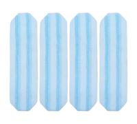 VEGCOO 4 Pièces Recharges Serpillère Compatible avec Vileda H2PrO Serpillère Balai à Plat Recharge, Chiffon de Rechange pour Balai en Microfibre, Lavable en Machine, Réutilisable