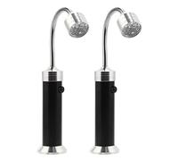 Vegena Grill Light, Barbecue Grill Lumière Super Brillante Lumière de Travail avec Base Magnétique Rotation à 360° Flexible Col de Cygne Réglable, pour Barbecue, Camping, Fête (2 Pièces)