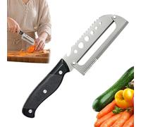 Vegetable Peeler - Household Stainless Steel | Scallion Shredder Cutter | 10.6 Inch Multi-Functional Tool, 73g Lightweight Design, For Potato Salad Cucumber Carrot Home & Restaurant Meal Prep