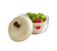 Vegetable Washer - Hand-Cranked Cleaning Container, Fruit Washing Bowl | Efficient Produce Purifying Spinner, For Lettuce Berry Food Prep Kitchen Home Apartment Farmhouse Restaurant