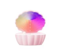 Veilleuse 3 en 1 en Forme de Coquillage avec Haut-Parleur , Humidificateur Anti-Gravité RVB, Lumière Décorative de Bureau en Forme de Goutte