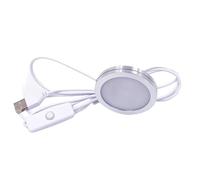 Veilleuse 3D ronde ultra-fine en alliage d'aluminium, chargement USB 5 V, kit de lampe LED 3 couleurs, impression 3D, décoration, accessoires matériels uniquement, éclairage LED personnalisé, kit