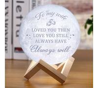 Veilleuse 3D, veilleuse cadeau d'anniversaire de mariage petite amie, veilleuse LED, veilleuse spéciale anniversaire de Noël G