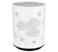 Veilleuse À Pile Push H.13cm Métal Blanc Nuage TU