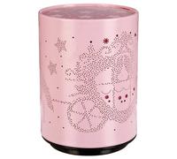 Veilleuse À Pile Push H.13cm Métal Rose Calèche TU