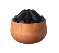 Veilleuse Air Ambiance Effet Lumineux - Humidificateur Avec Lumière À Flamme Silencieux Chargement USB De Feu Multifonctionnel Décoratif, Diffuseur Huile Essentielle Aromathérapie Brume Fraîche Bureau