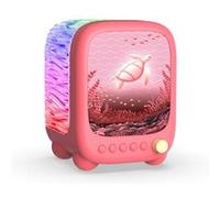 Veilleuse avec lumière ondulante + haut-parleur MOB Océan Rose Corail Rose Corail