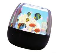 Veilleuse avec projections de poissons sous-marins à LED rotatives pour chambre à coucher, chambre d'enfant et utilisation portable sans cordons ni prises
