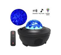 Veilleuse Bébé Enfants Projecteur Ciel Etoiles 21 Modes, Lampe Projecteur Rotatif Lecteur Musique Haut-Parleur Cadeau Amoureux