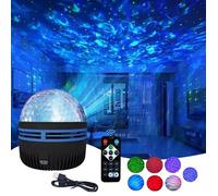 Veilleuse Bébé Projecteur, Lampe de projecteur Vague Océanique pour Chambre - RGB Couleurs de Lumière - avec Télécommande
