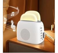 Veilleuse Bruit Blanc,3-in-1 Lampe de Chevet Bébé Veilleuse Machine à Sons avec Haut-parleur Bluetooth, Minuterie, White Noise