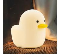 Veilleuse Canard Rechargeable 2025 - Enfant Tactile Led Souple - Capteur Nuit