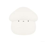 Veilleuse champignon à intensité variable, lampe de chevet rechargeable par USB en silicone avec minuterie et contrôle tactile, 1200 mAh, portable, blanc chaud, décoration pour chambre à coucher