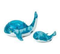 Veilleuse tranquil whale family bleue