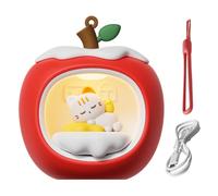 Veilleuse de Noël - Lampe de bureau 3D en forme de maison de fruits avec cordon | Veilleuse murale à brancher, lumières LED rechargeables pour table de nuit et décoration de chambre d'enfant, lumières