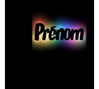 Veilleuse Déco Nom Avec Prénom Personnalisé Pour Enfant Garçons Et Filles - Idée De Cadeau Pour Anniversaires, Baptêmes, Naissance Lampe Led USB Murale En Bois Gravé avec changement de couleur