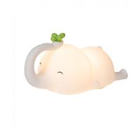 Veilleuse Éléphant Blanc En Silicone Beige TU