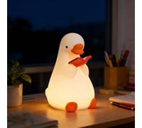 Veilleuse en forme d'oie en silicone rechargeable avec minuterie de 30 minutes, pour décoration de bureau et chambre d'enfant, lampe de lecture