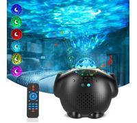 Veilleuse Enfant 4-en-1 Projecteur Bluetooth, Ciel Étoilé Galaxie Luminosité Réglable Télécommade Minuterie Décoration Chambre