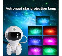 veilleuse enfant chargeable USB télécommande sans fil de astronaute avec lampe de projection de étoile noir B