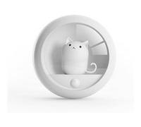 Veilleuse Enfant Chat Portable FONGWAN avec Détecteur de Mouvement et 2 Modes (Auto/ON/OFF) - Blanc Blanc G