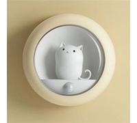 Veilleuse Enfant Chat Portable FONGWAN avec Détecteur de Mouvement et 2 Modes (Auto/ON/OFF) - Jaune Jaune G
