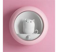 Veilleuse Enfant Chat Portable FONGWAN avec Détecteur de Mouvement et 2 Modes (Auto/ON/OFF) - Rose Rose G