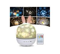 Veilleuse Enfant Lampe Etoile Projecteur, 360°Rotation Musicale G