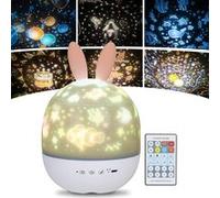 Veilleuse Enfant Lampe Etoile Projecteur, 360°Rotation Musicale G