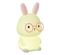 Veilleuse enfant lapin blanche sans fil rechargeable LED dimmable 0,5 W